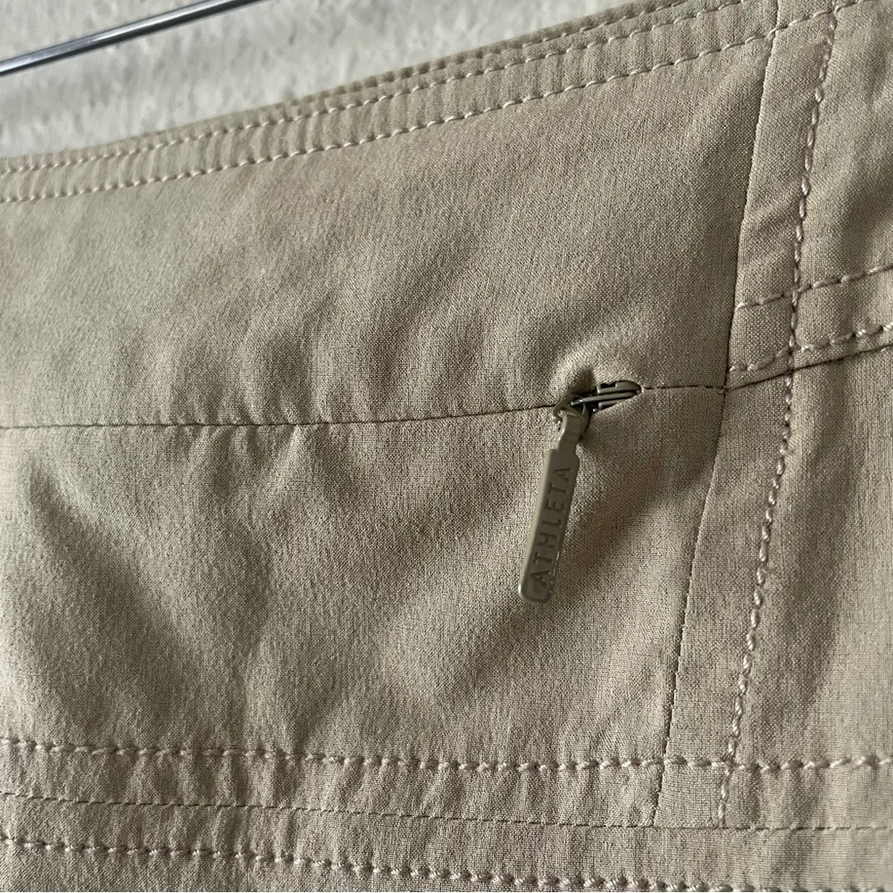 Athleta Everyday Active Khaki Skort Women’s 10 Tan Golf Tennis Sports Academia - Picture 8 of 13